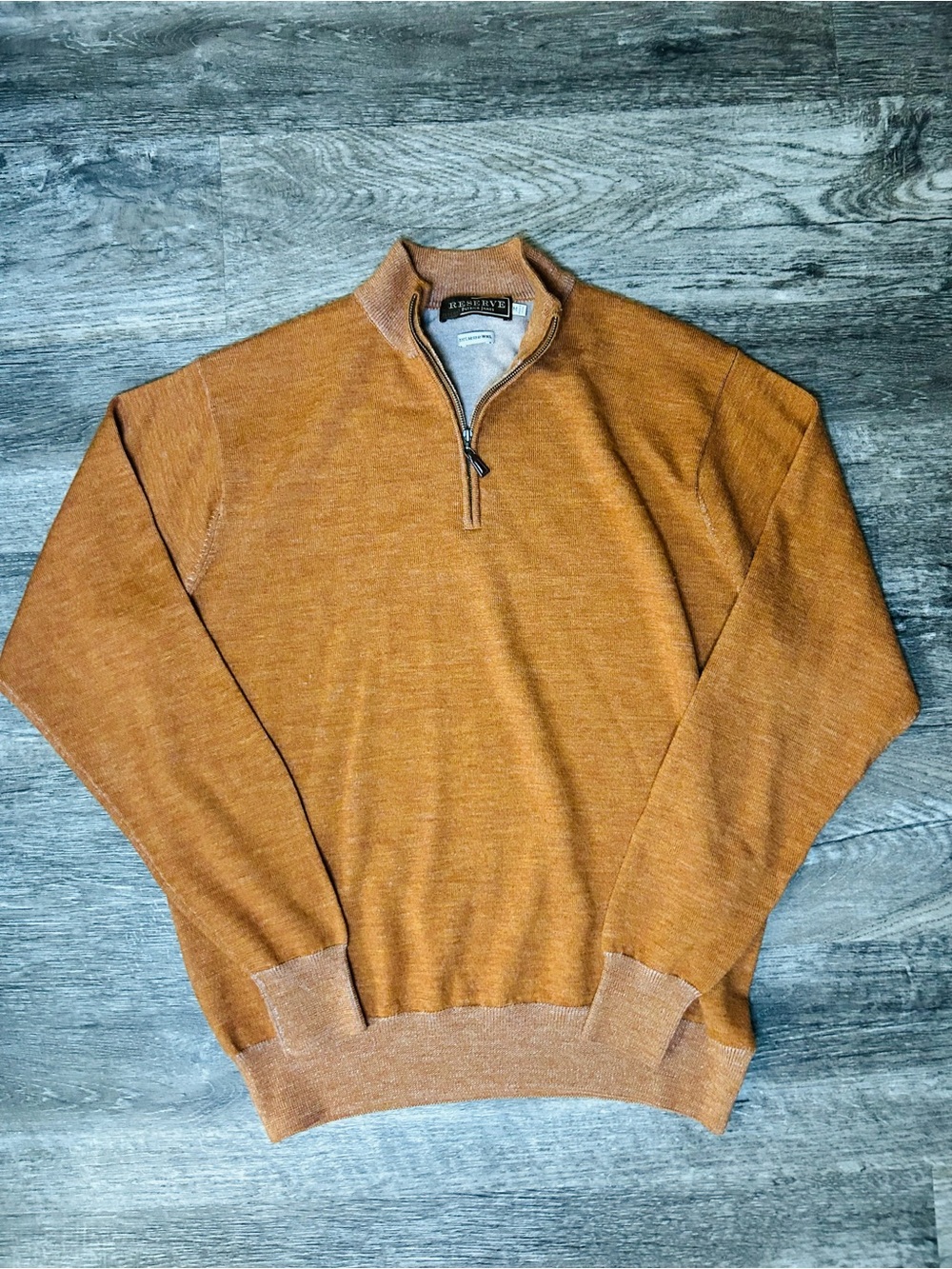 Reserve Patrick James, Patrick James sweater, men’s medium, 100% merino wool